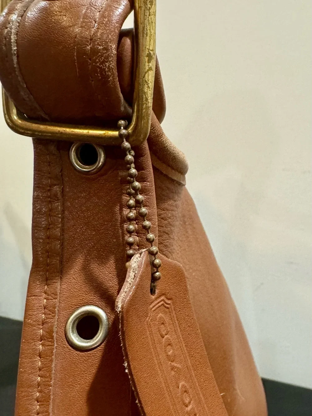 Coach Vintage, Leather Hobo Shoulder Bag, Large Duffle Sac, Rare